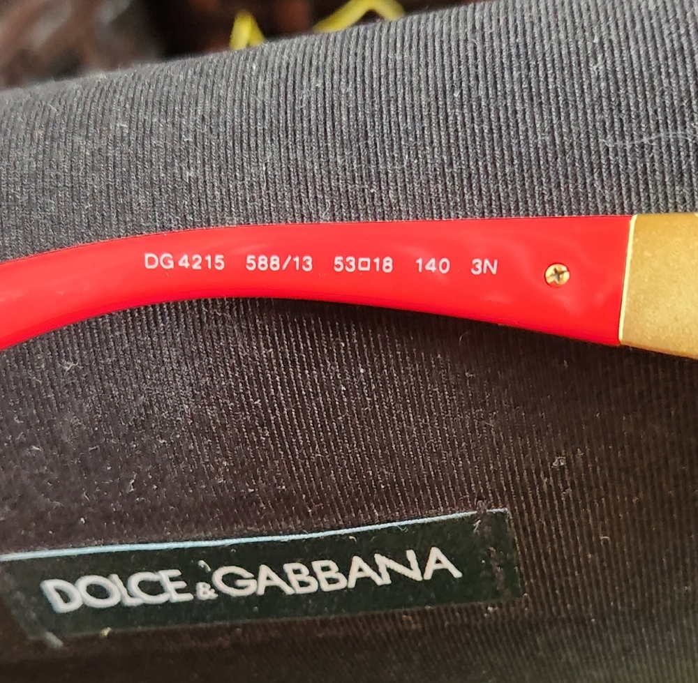 DOLCE & GABBANA Red Mosaico ARTSY Italy MOSIAC Gradient Lens Sunglasses DG 4215 - Picture 12 of 16